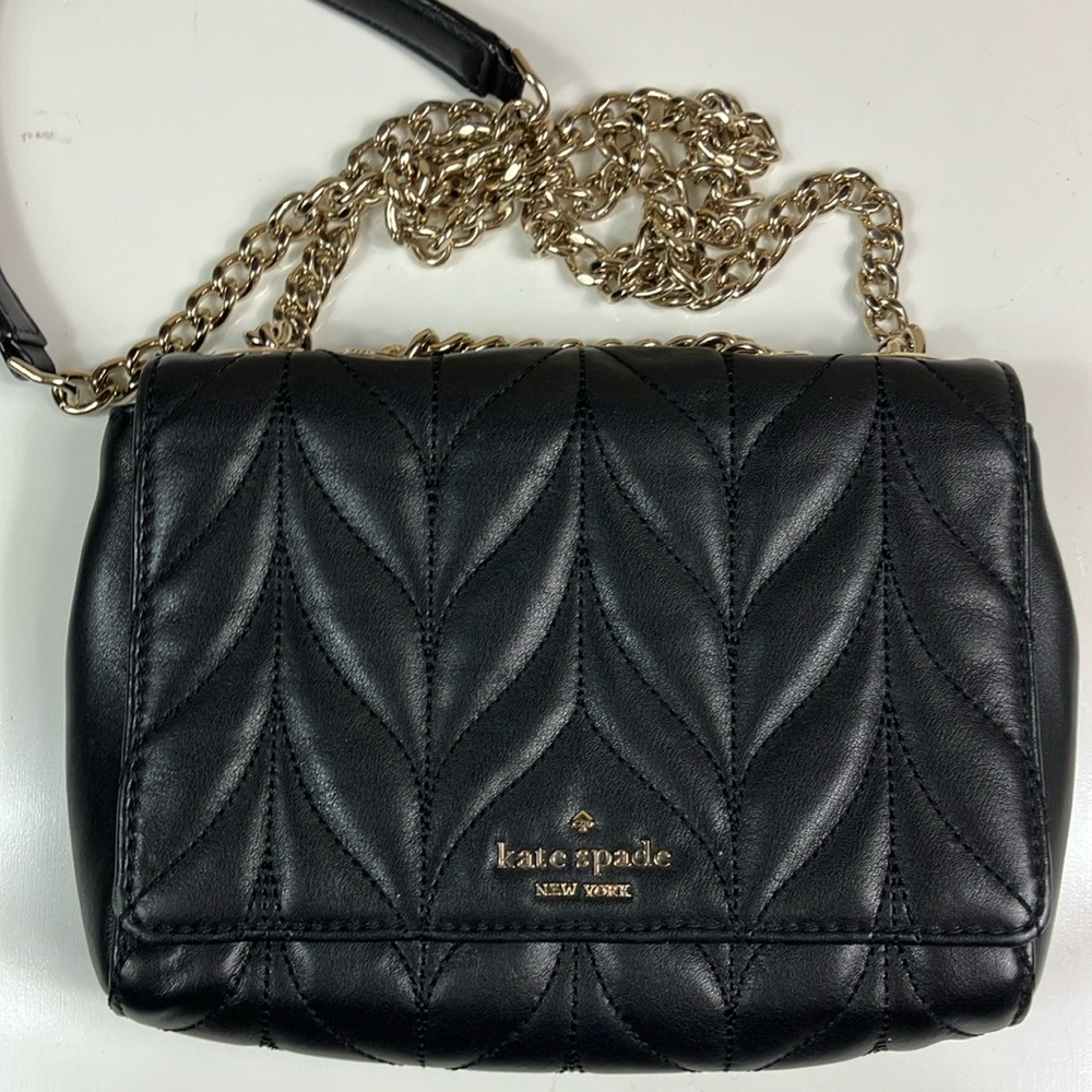 Kate Spade Bariar Lane Quilted Leather Mini Evelyn Shoulder Purse Bag